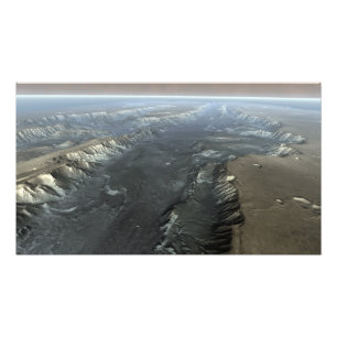 Valles Marineris, grandet Canyon av fördärvar Fototryck