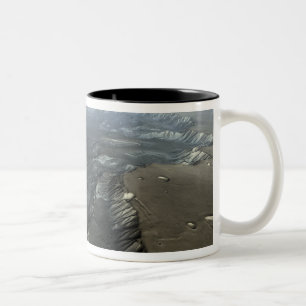Valles Marineris, grandet Canyon av fördärvar Två-Tonad Mugg