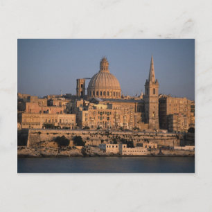 Valletta, från Sliema Bay, Malta Vykort