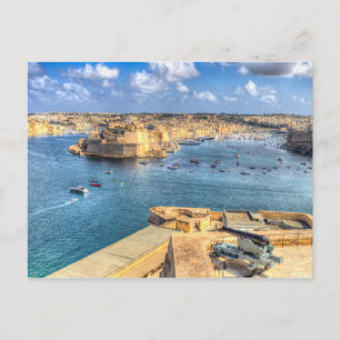 Valletta Harbor Malta Vykort