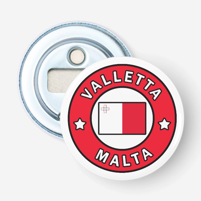 Valletta Malta Flasköppnare (Framsidan)