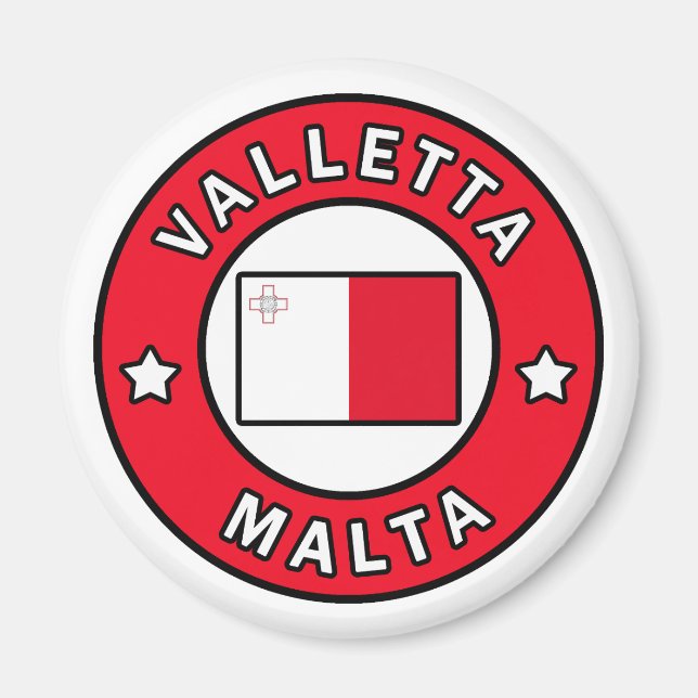 Valletta Malta Magnet (Framsidan)