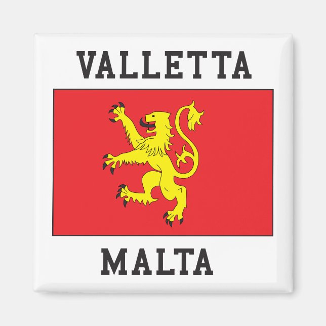 Valletta Malta Magnet (Framsidan)