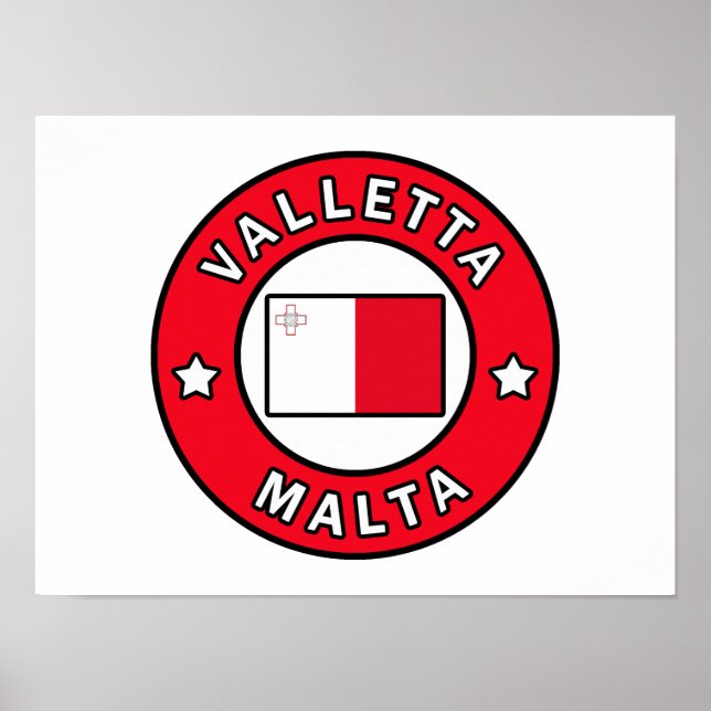 Valletta Malta Poster (Framsidan)