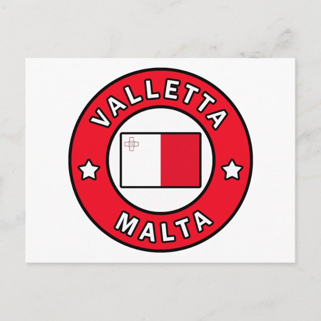 Valletta Malta Vykort (Framsida)