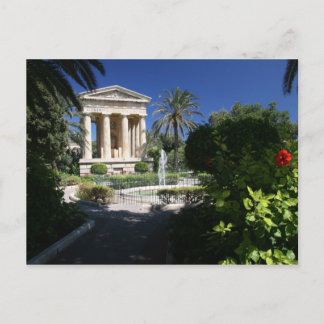 Valletta Maltas gamla byggnad i parken Vykort