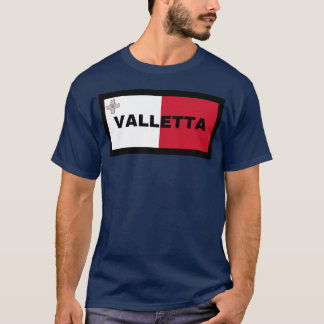 Valletta Stad på Maltesiska Flagga vänner T Shirt