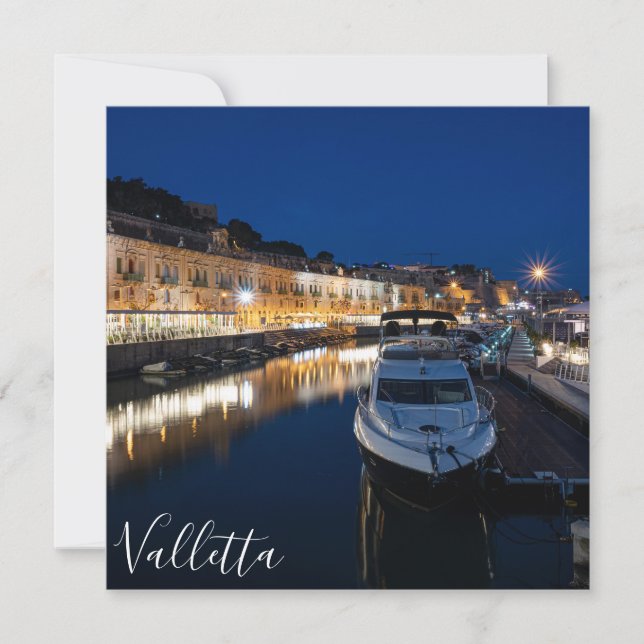 Valletta-vattendistriktet med liten hamn (Framsida)