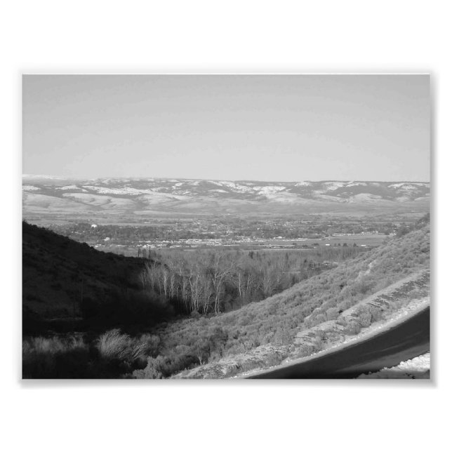 Valley 2 (BLACK OCH WHITE) Fototryck (Framsidan)