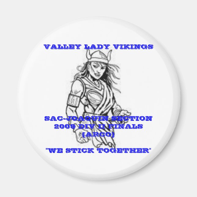 Valley Dam Vikings Magnet (Framsidan)
