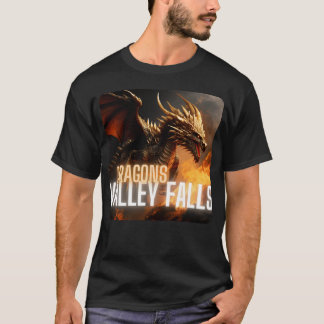 Valley Falls Dragons maskotfamilj T Shirt