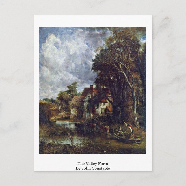 Valley Farm by John Constable Vykort (Framsida)