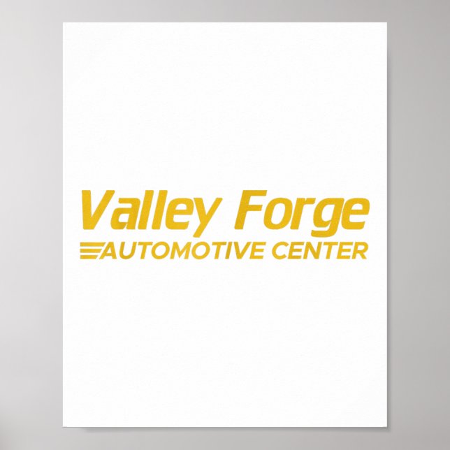 Valley Forge Automotive Poster (Framsidan)
