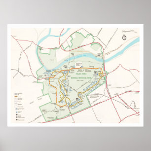 Valley Forge National Historical Park Karta (2000) Poster
