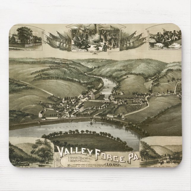 Valley Forge Pa 1890 Musmatta (Framsidan)