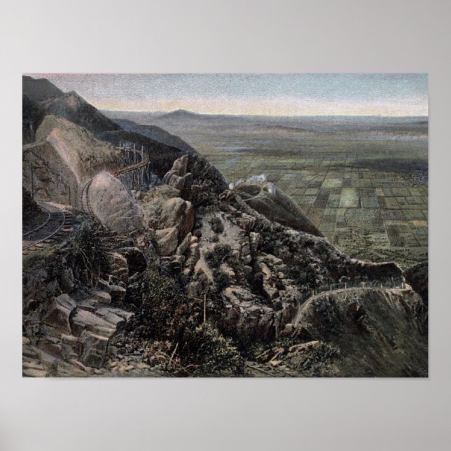 Valley från bergsvyn poster (Framsidan)