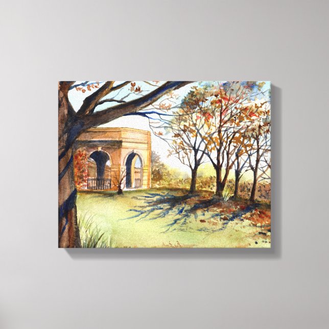 Valley Garden Harrogate av Farida Greenfield Canvastryck (Framsida)