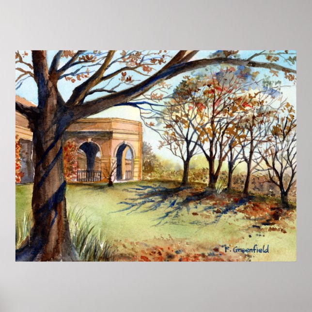 Valley Garden Harrogate av Farida Greenfield Poster (Framsidan)