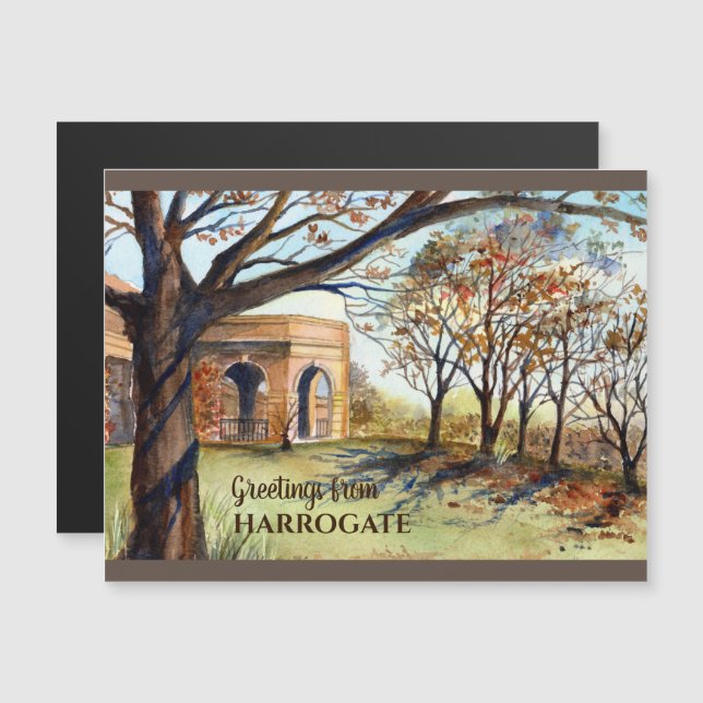 Valley Gardens Harrogate av Farida Greenfield (Fram/baksida)