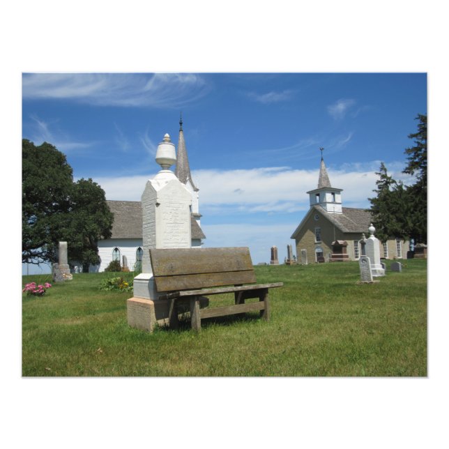 "Valley Grove Cemetery" Fototryck (Framsidan)