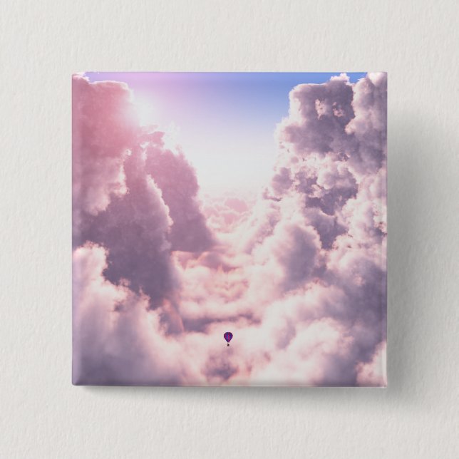 Valley i Clouds Button Knapp (Framsida)