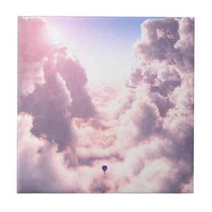Valley i Clouds Decorative Tile / Trivet Kakelplatta