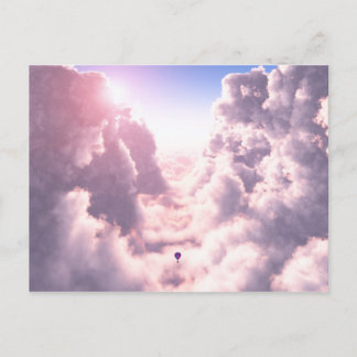 Valley i Clouds Postcard Vykort