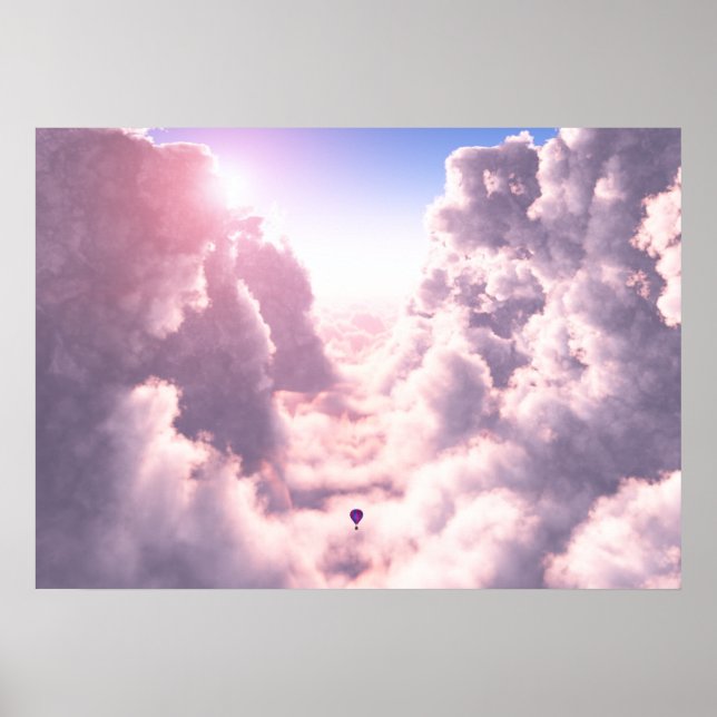 Valley i Clouds Print Poster (Framsidan)