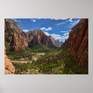 Valley i Zion nationalpark Poster