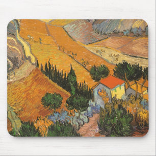 Valley med Plowman av Vincent van Gogh Musmatta