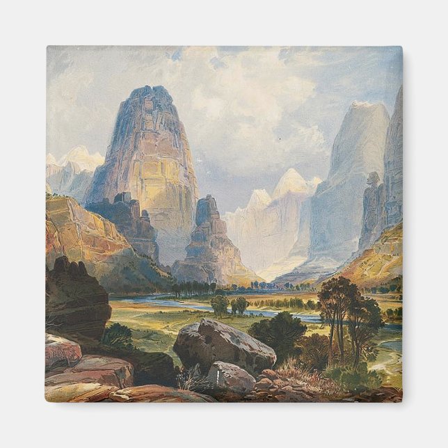Valley of Babbling Vatten Southern Utah Magnet (Framsidan)