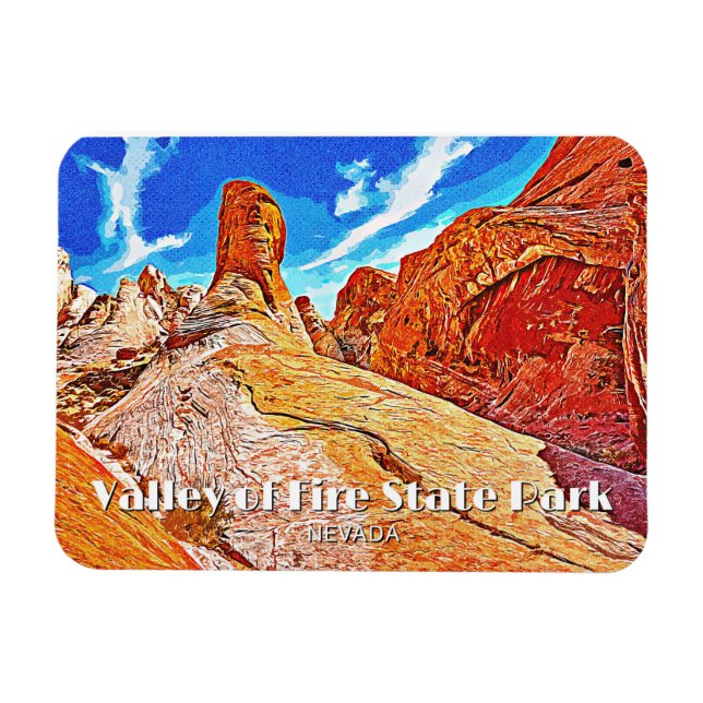 Valley of Fire State Park Magnet (Horisontell)