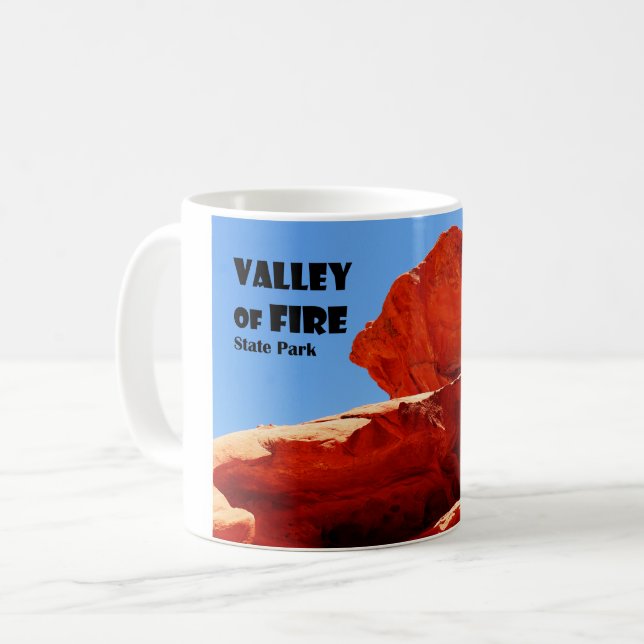 Valley of Fire State Park Nevada America USA Kaffemugg (Framsida vänster)