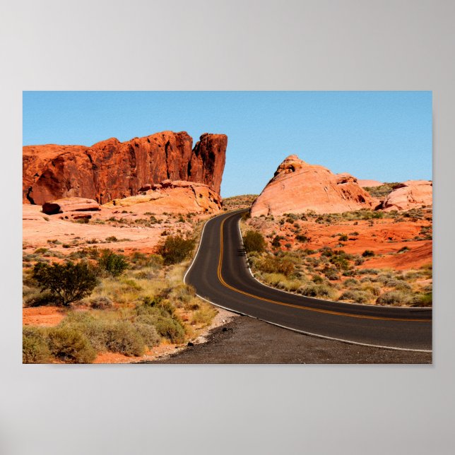 Valley of Fire State Park Nevada America USA Poster (Framsidan)