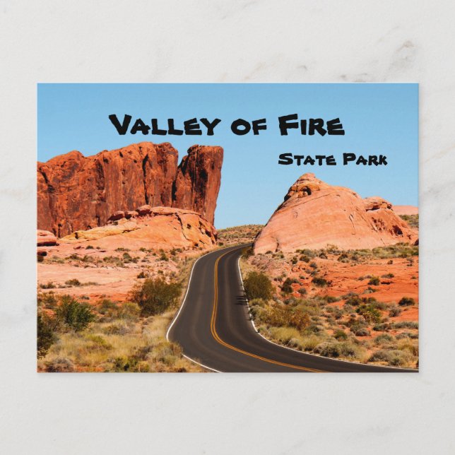 Valley of Fire State Park Nevada America USA Vykort (Framsida)