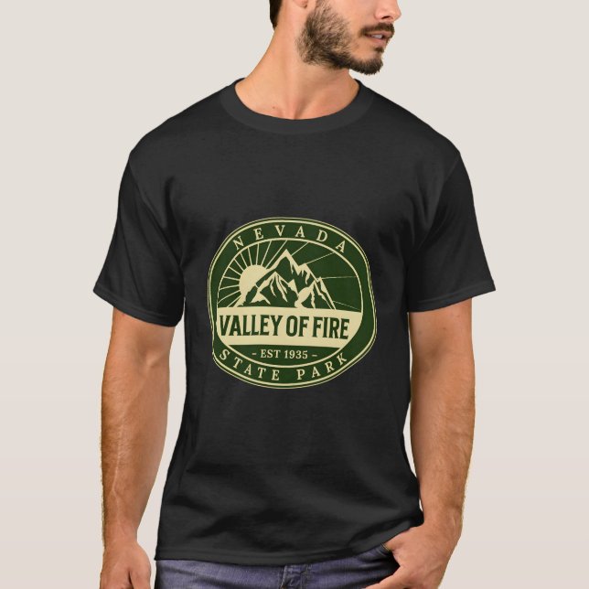Valley of Fire State Park Nevada Natature Hike Out T Shirt (Framsida)