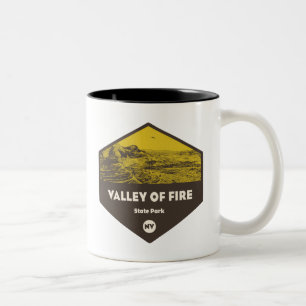 Valley of Fire State Park Nevada Två-Tonad Mugg