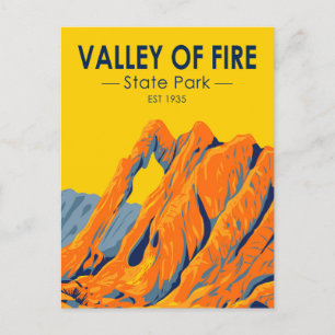 Valley of Fire State Park Nevada Vintage Postcard Vykort
