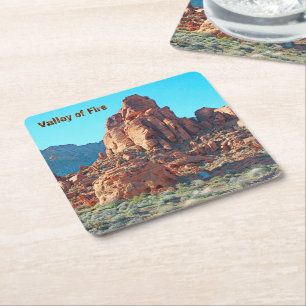 Valley of Fire State Park Underlägg Papper Kvadrat