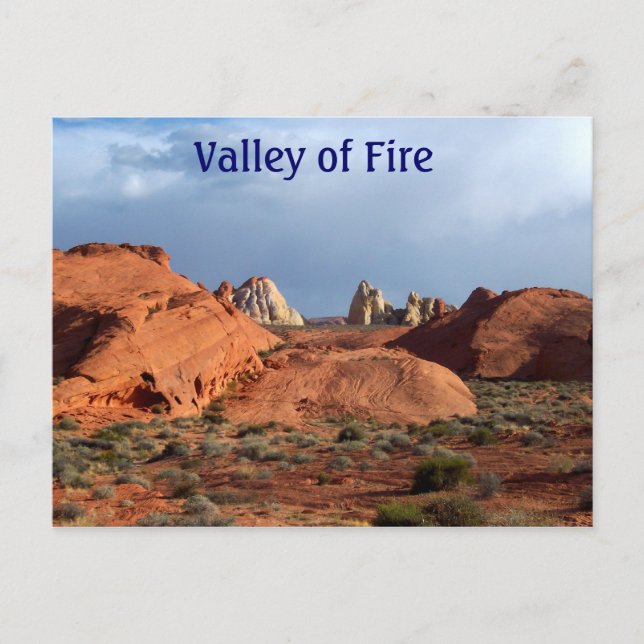 Valley of Fire-vycards Vykort (Framsida)