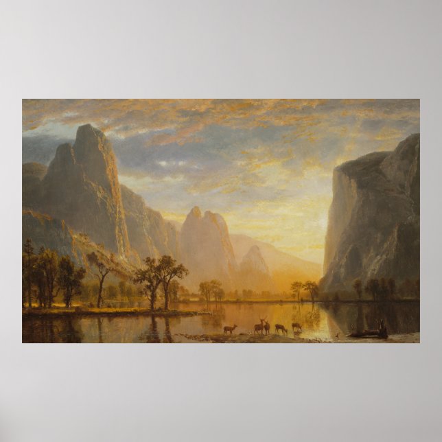 Valley of the Yosemite Albert Bierstadt Poster (Framsidan)