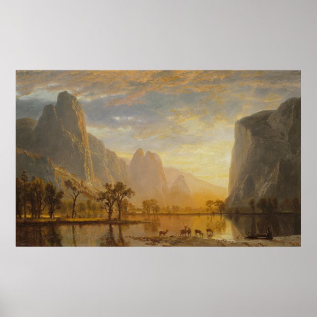 Valley of the Yosemite by Albert Bierstadt Poster (Framsidan)