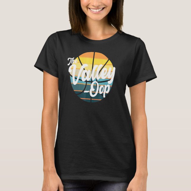 Valley Oop Basketball Phoenix Retro Sunset Bas T Shirt (Framsida)