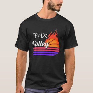 Valley Oop Rally PHX Flaming Basketball Retro T Shirt