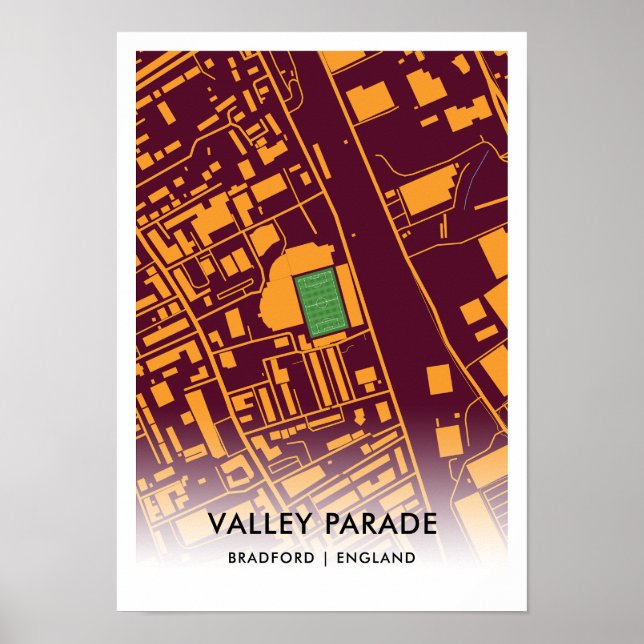 Valley Parad Poster - Bradford City AFC:s hem (Framsidan)