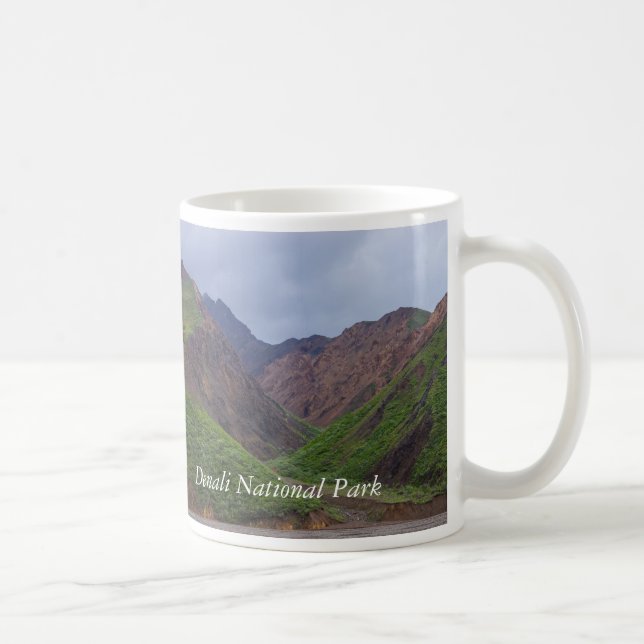 Valley vid Denalis Toklat River Coffee Mugg (Höger)