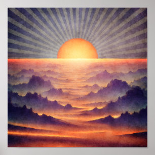 Valley vid Sol Poster