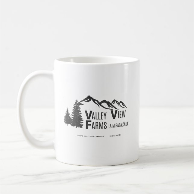 Valley View Farms La Mirada vintage Kaffemugg (Vänster)