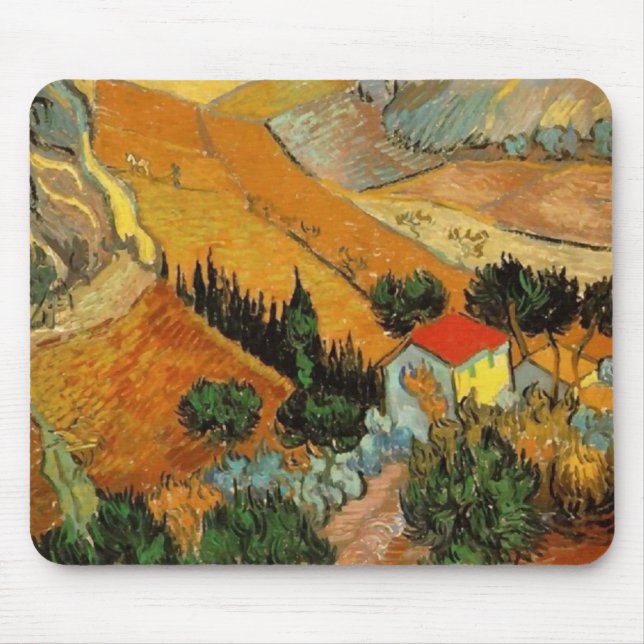 Valley with Plowman (F727)Van Gogh Fine Art Musmatta (Framsidan)