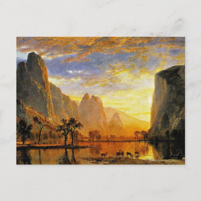 Valley Yosemite av Albert Bierstadt Vykort (Framsida)